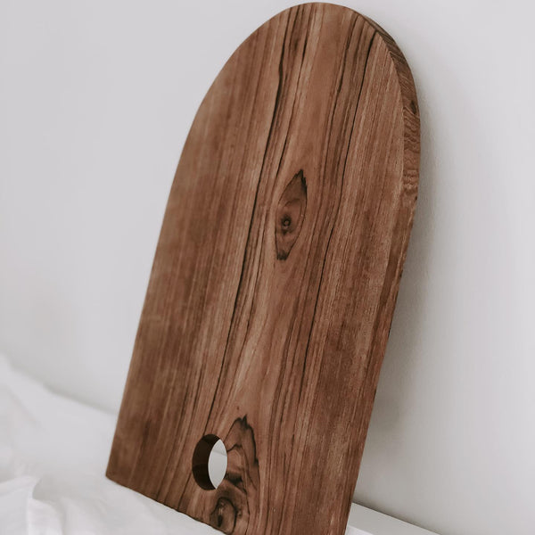 This Arch cheeseboard is handmade...